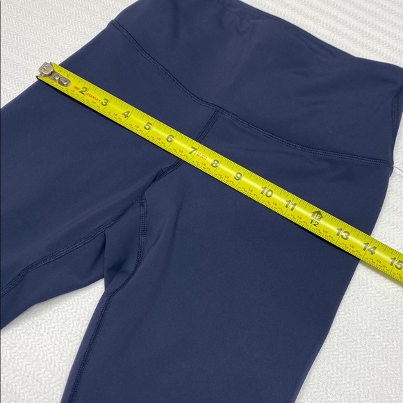 Leggings High Waist Yoga Sport 90 Degree By Reflex Athleisure Navy Blue Size XS - Picture 8 of 10